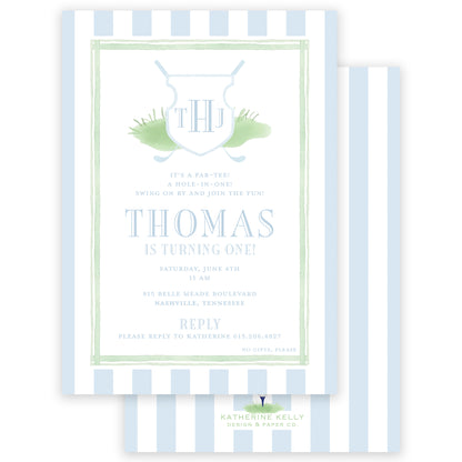 golf par-tee birthday invitation