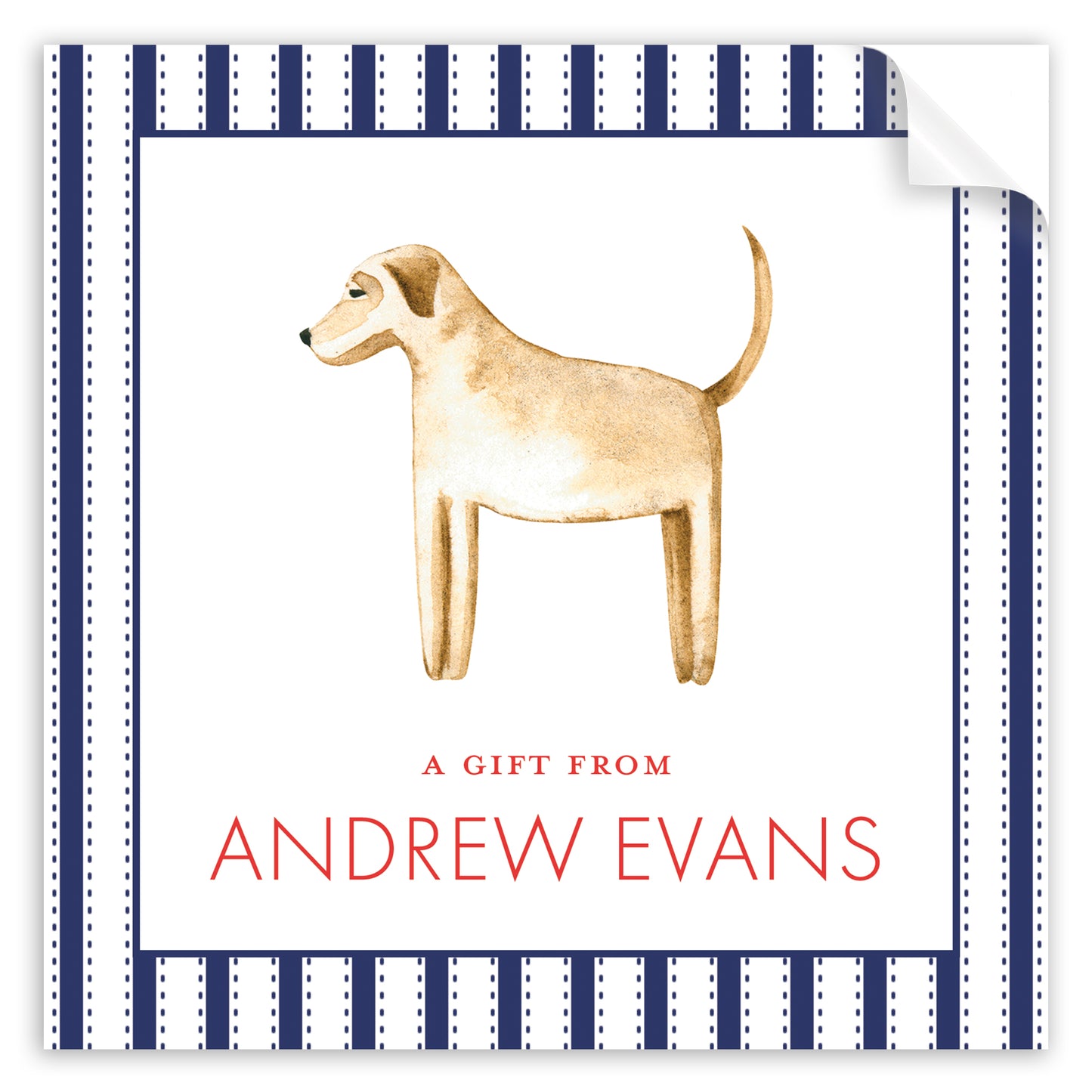 yellow lab pinstripe stickers