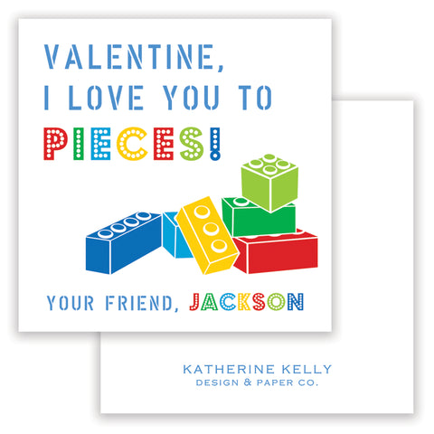 lego stacked valentine card