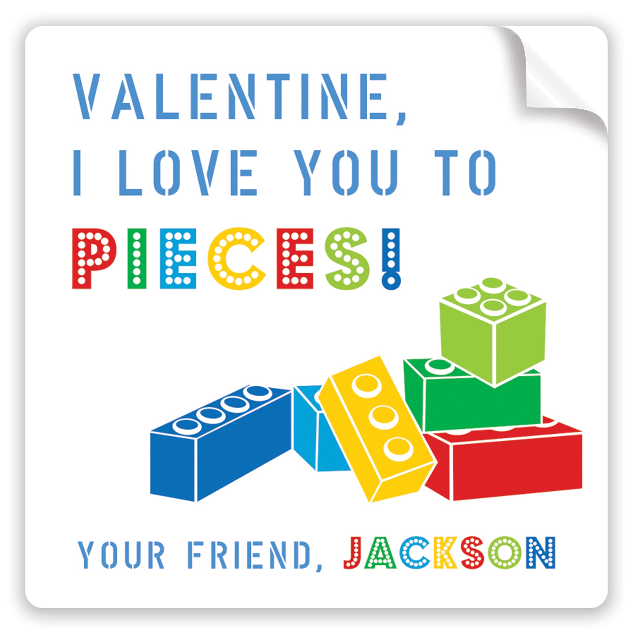 lego stacked valentine sticker