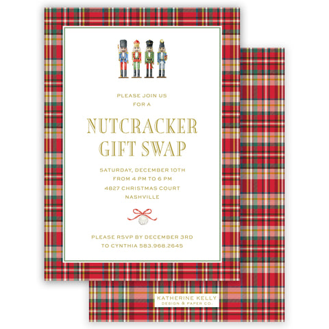nutcracker holiday party invitation