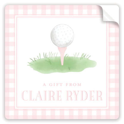 pink golf stickers
