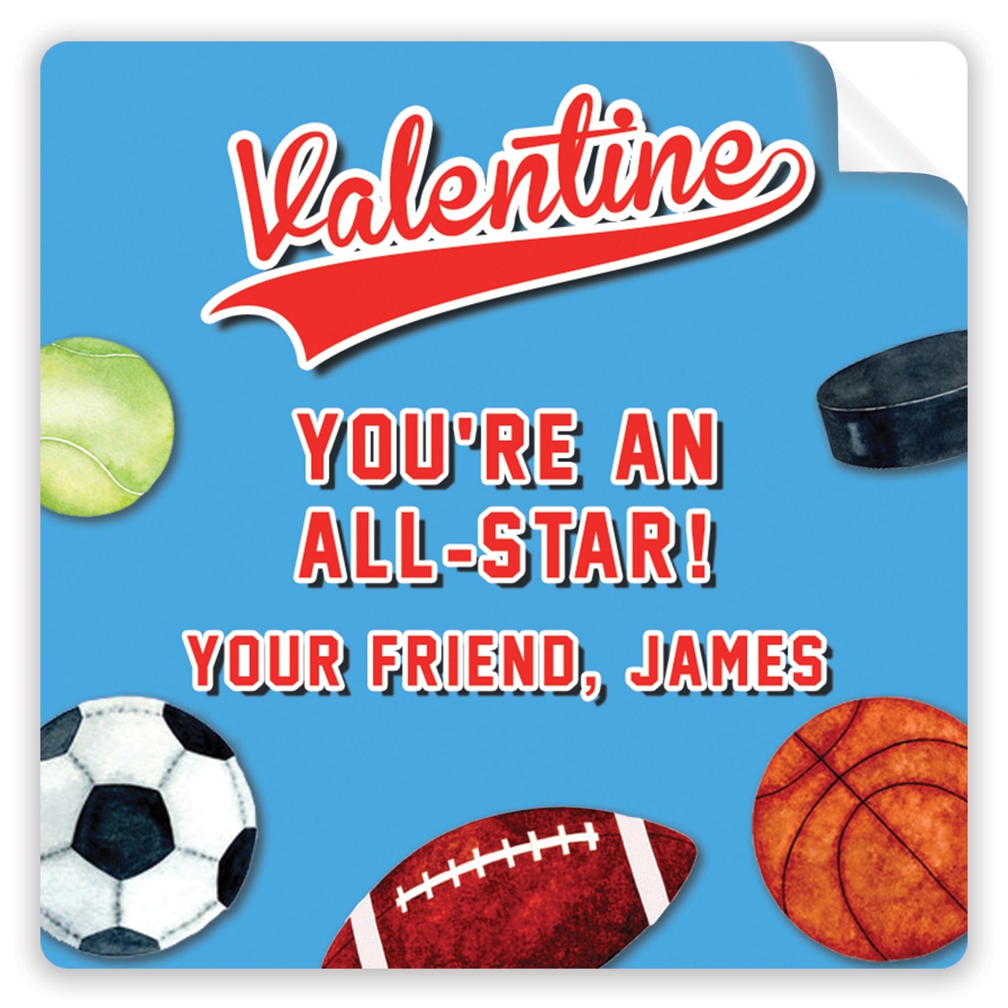 you're an all-star valentine sticker