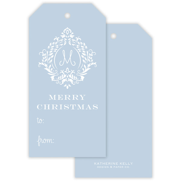 holiday vine fill-in gift tag