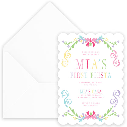 fiesta birthday invitation