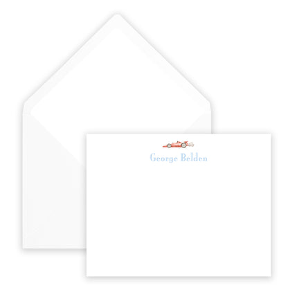race car notecard