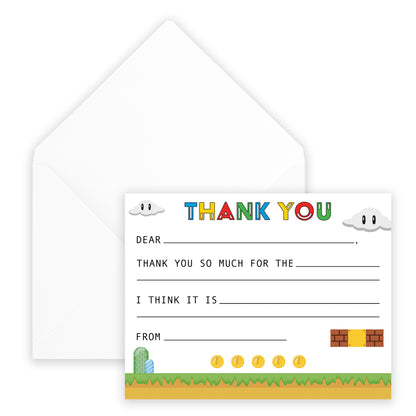 super mario fill-in thank you note