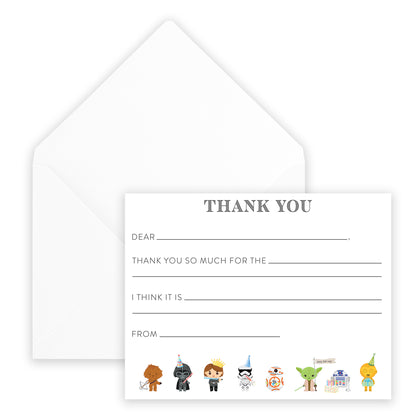 young jedi fill-in thank you note