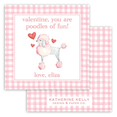 poodles of fun valentine card