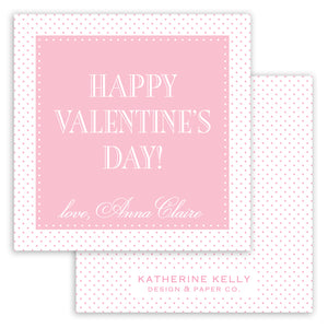 pink dots valentine card