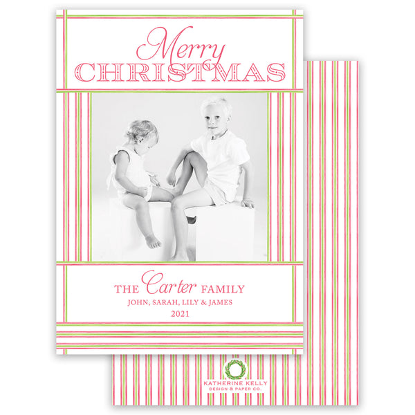 merry & bright holiday card