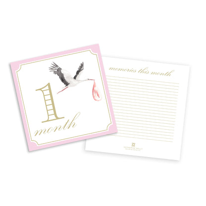 classic girl milestone cards