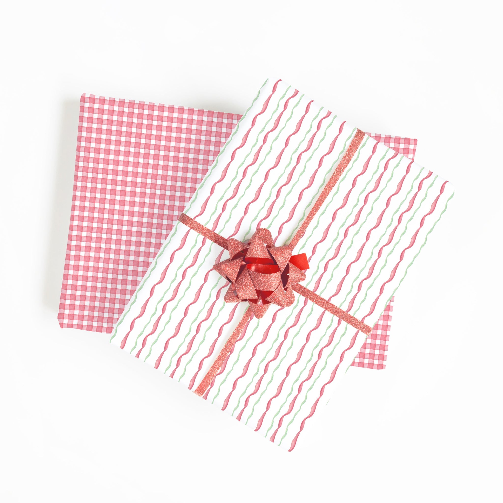 christmas ribbon wrapping paper