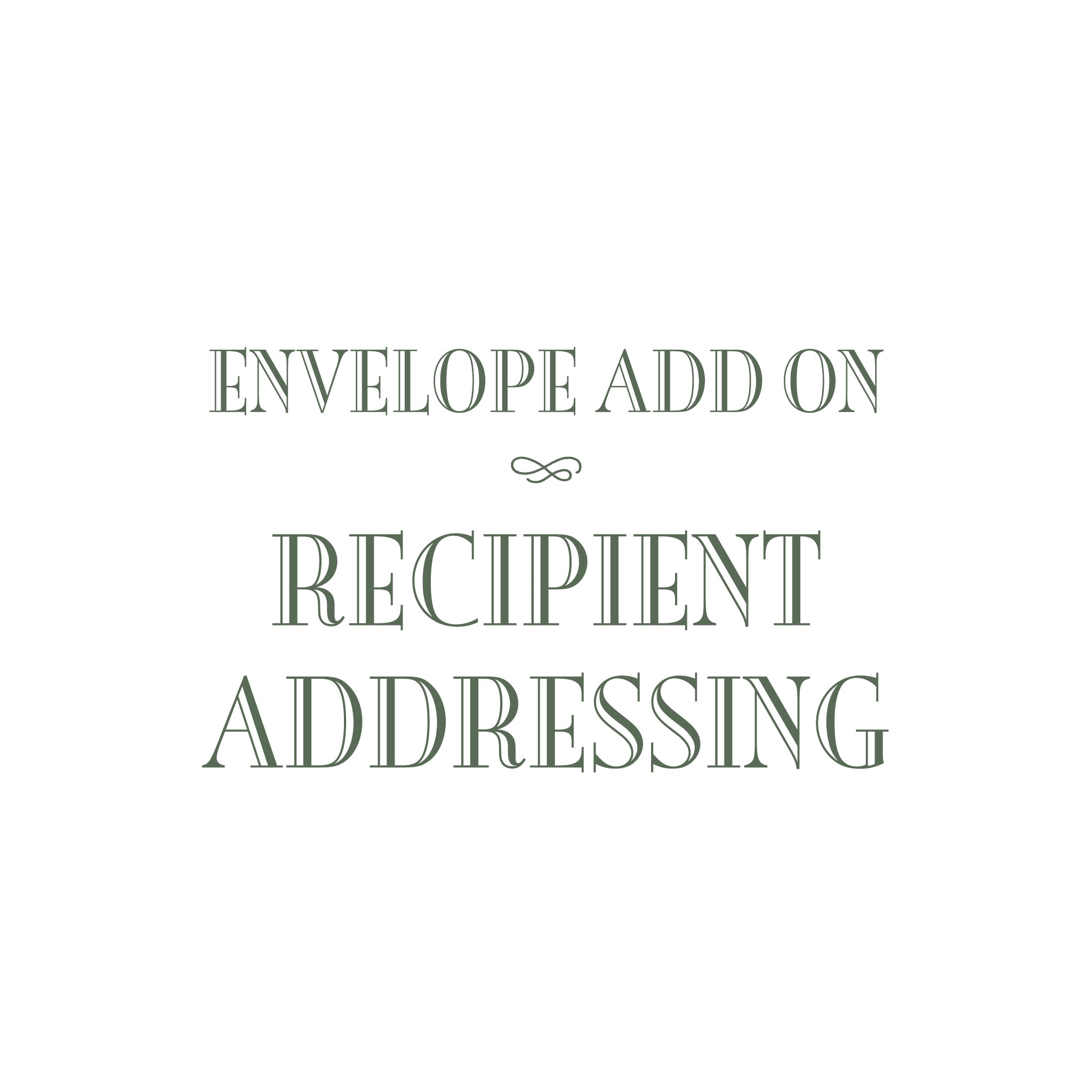 Recipient Address Layout digital recipient addressing – Katherine Kelly Design