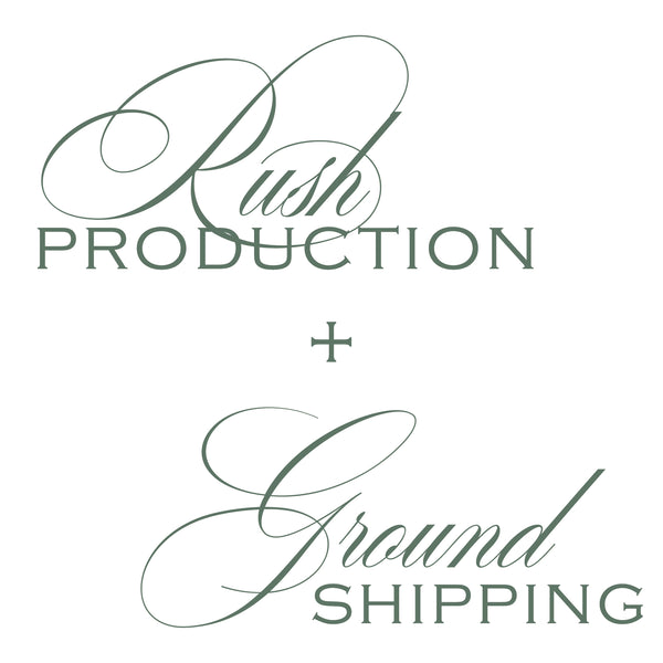 rush production + ups ground shipping upgrade - valentine's day