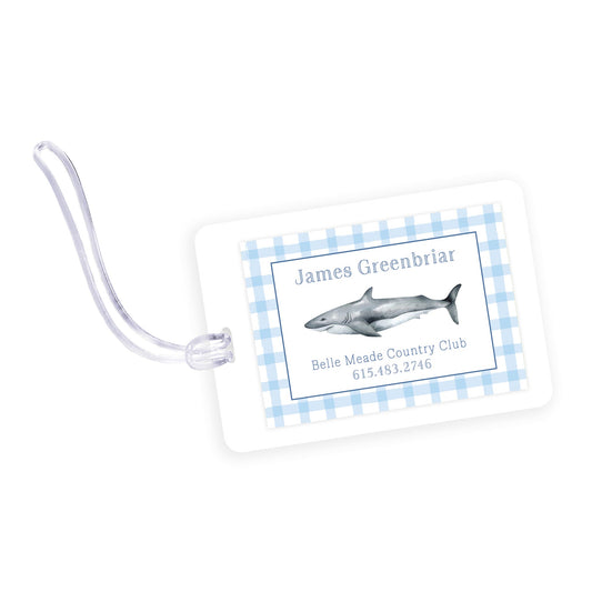 shark bag tag